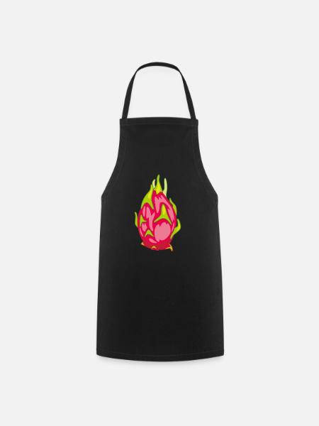 Pitaya Drachenfrucht - Kochschürze - Schwarz