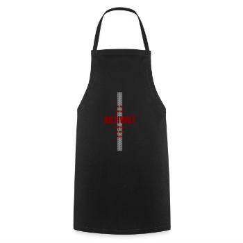 Motorsport AKTIVIST - Kochschürze - Schwarz - Vorne - AI Model Male 185 dark (185cm)