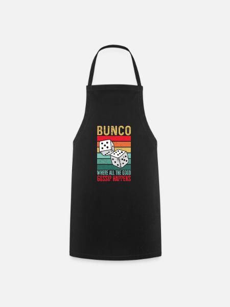 Bunco Würfelspiel - Kochschürze - Schwarz