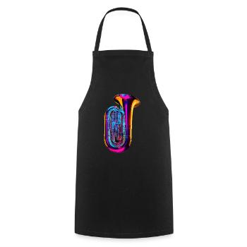Tuba - Cooking Apron - black - Front - AI Model Male 185 dark (185cm)