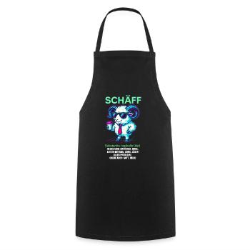 Schaf Spruch Schäff Lustig Geschenkidee Schafe - Kochschürze - Schwarz - Vorne - AI Model Male 185 dark (185cm)