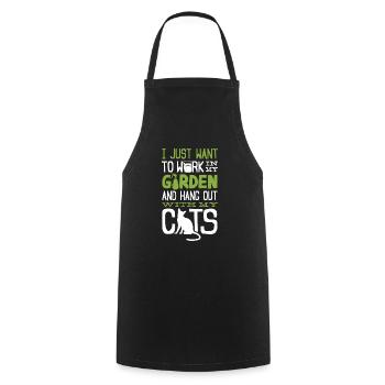 Horticulture Horticulturist Gardening - Cooking Apron - black - Front - AI Model Male 185 dark (185cm)