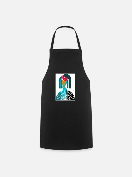 verseau abstrait - Tablier de cuisine - noir