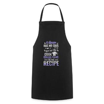 Cuisine Gastronomie Délicieuse Marmite - Tablier de cuisine - noir - Devant - AI Model Male 185 dark (185cm)