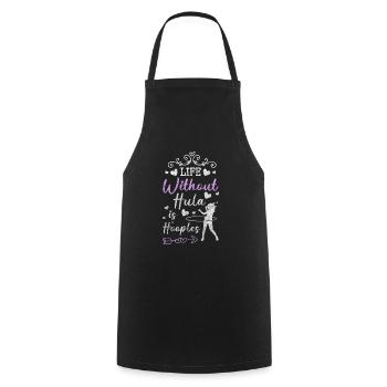 Fitness Motivation - Cooking Apron - black - Front - AI Model Male 185 dark (185cm)