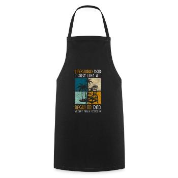 Lifeguard Sea Water Beach Chair - Cooking Apron - black - Front - AI Model Male 185 dark (185cm)
