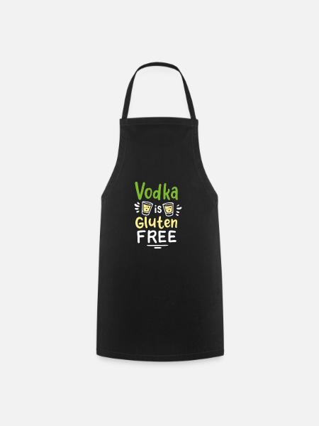 Vodka Is Gluten Free - Kochschürze - Schwarz