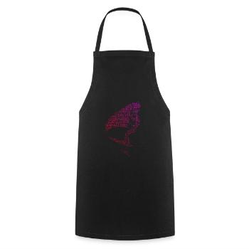 Men's wingsurf hydrofoil wingsurfen foilwing - Cooking Apron - black - Front - AI Model Male 185 dark (185cm)
