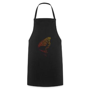 Wingsurf homme hydroptère femme foilwing - Tablier de cuisine - noir - Devant - AI Model Male 185 dark (185cm)