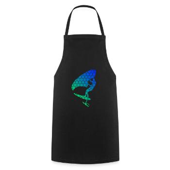 wingsurf hydrofoil wingsurfing men women - Cooking Apron - black - Front - AI Model Male 185 dark (185cm)