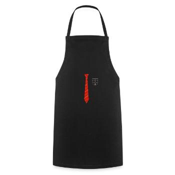 Schickes Merry Christmas Outfit Krawatte Geschenk - Kochschürze - Schwarz - Vorne - AI Model Male 185 dark (185cm)