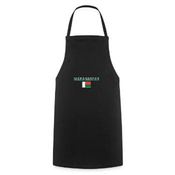 Madagascar - Tablier de cuisine - noir - Devant - AI Model Male 185 dark (185cm)