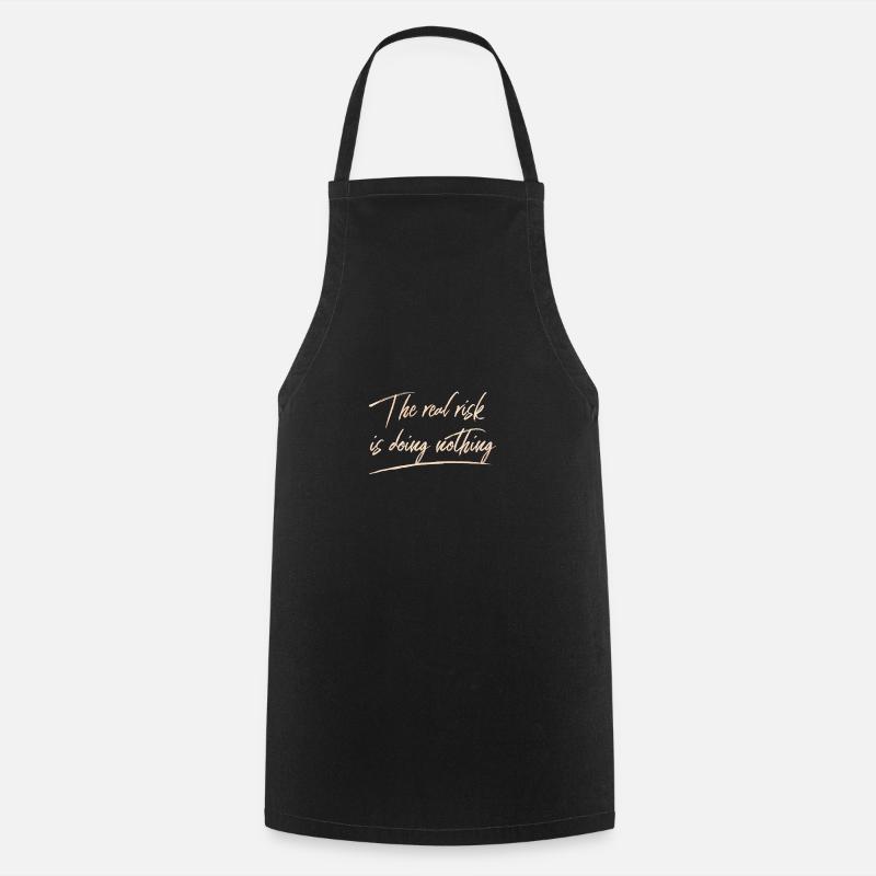 The Real Risk Eco Friendly Planet Earth Green - Cooking Apron - black