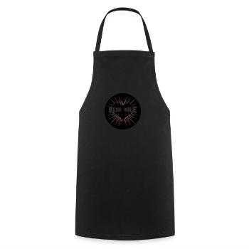 Black Hole - Kochschürze - Schwarz - Vorne - AI Model Male 185 dark (185cm)