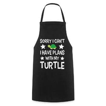 Turtles - Cooking Apron - black - Front - AI Model Male 185 dark (185cm)