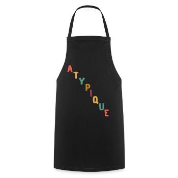 Atypical - Cooking Apron - black - Front - AI Model Male 185 dark (185cm)