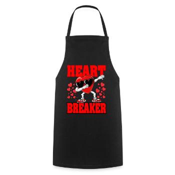 Dabbing Heart Breaker Drôle Messieurs Enfants Garçons - Tablier de cuisine - noir - Devant - AI Model Male 185 dark (185cm)