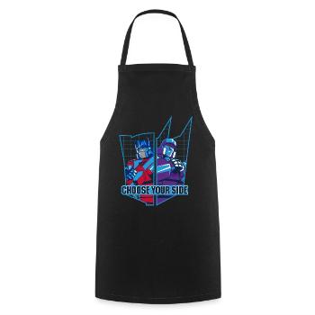 Transformers Optimus Prime Vs. Megatron - Cooking Apron - black - Front - AI Model Male 185 dark (185cm)