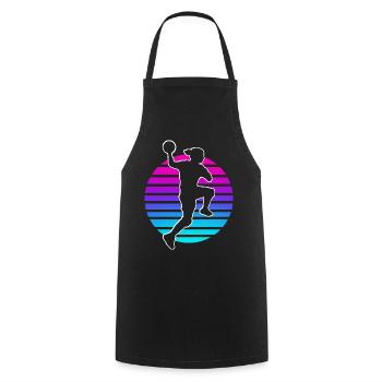Handball Handball Player Women's Handball - Cooking Apron - black - Front - AI Model Male 185 dark (185cm)