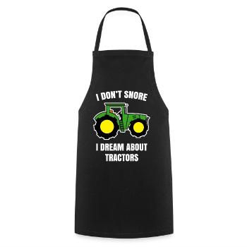 Tractor Commercial Vehicle Field Agriculture Statement - Cooking Apron - black - Front - AI Model Male 185 dark (185cm)