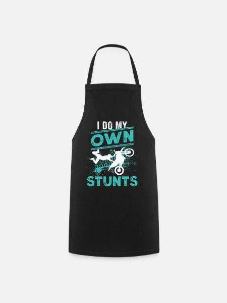 Motocross Dirt Bike Rider Motorcycle - Cooking Apron - black