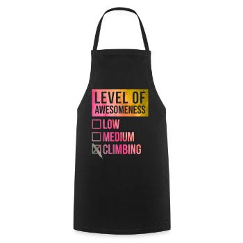 escalade - Tablier de cuisine - noir - Devant - AI Model Male 185 dark (185cm)