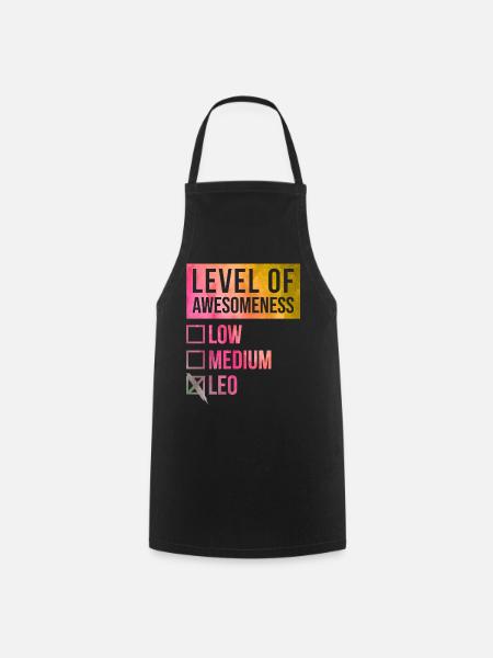 Leo Leo Leo - Cooking Apron - black