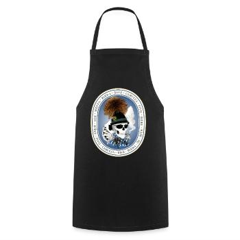 Tente de bière Crâne - Tablier de cuisine - noir - Devant - AI Model Male 185 dark (185cm)