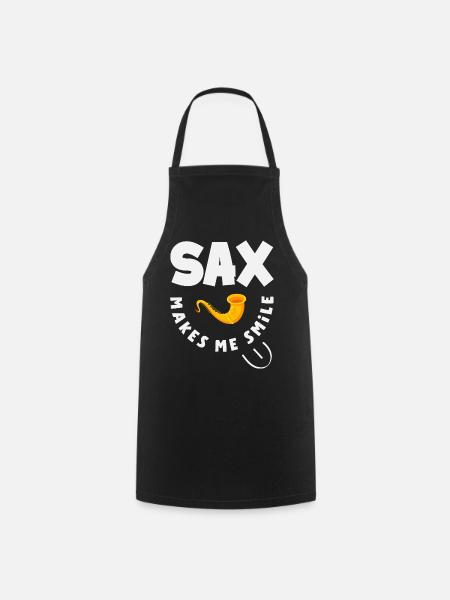Saxofon - Kochschürze - Schwarz