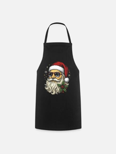 Six Seven Bruh Cool Santa Weihnachtsgeburtstag - Kochschürze - Schwarz