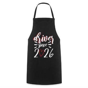 Driving License 2026 Driving Test Driving License Test - Cooking Apron - black - Front - AI Model Male 185 dark (185cm)
