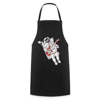 Astronaut guitarist - Cooking Apron - black - Front - AI Model Male 185 dark (185cm)
