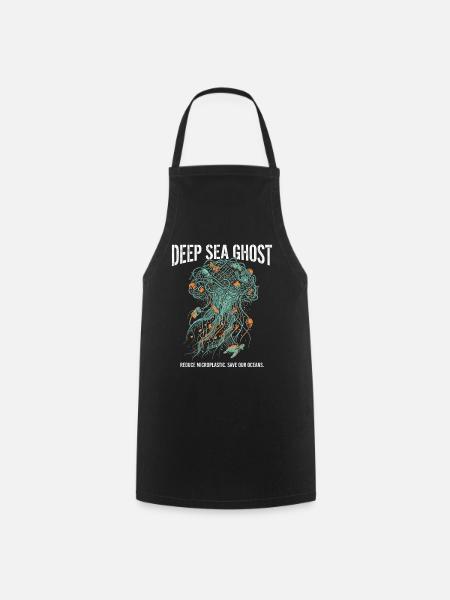 Deep Sea Plastic - Kochschürze - Schwarz