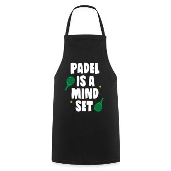 Padel_Is_A_Mind_Set - Cooking Apron - black - Front - AI Model Male 185 dark (185cm)