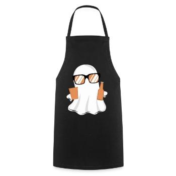 Halloween Buhs lustig - Kochschürze - Schwarz - Vorne - AI Model Male 185 dark (185cm)