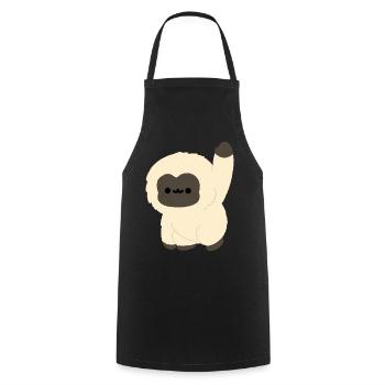 Kawaii Gibbon - Kochschürze - Schwarz - Vorne - AI Model Male 185 dark (185cm)