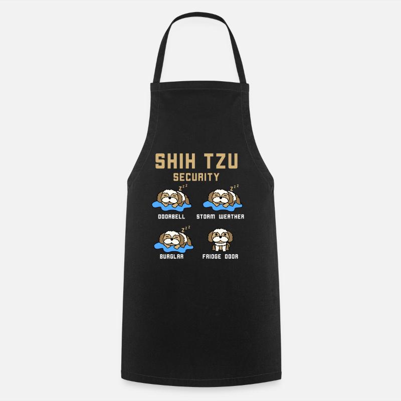 Shih Tzu - Tablier de cuisine - noir