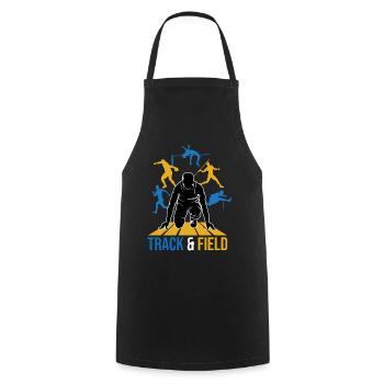 athletics - Cooking Apron - black - Front - AI Model Male 185 dark (185cm)