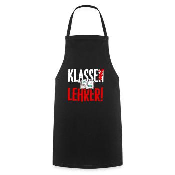 Lehrer Schule T-Shirt Ferien Klasse Geschenk - Kochschürze - Schwarz - Vorne - AI Model Male 185 dark (185cm)