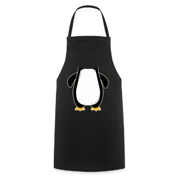 manchot - Tablier de cuisine - noir - Devant - AI Model Male 185 dark (185cm)