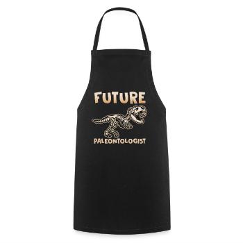 Paleontologists T-Shirt Ice Age Dinosaur Dino Kids - Cooking Apron - black - Front - AI Model Male 185 dark (185cm)