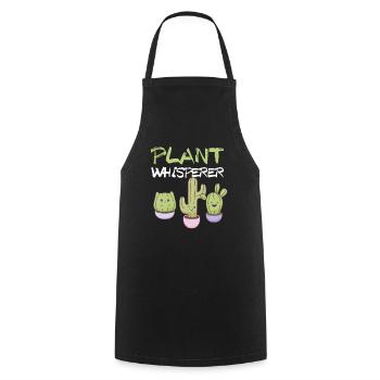 Plant Whisperer I Funny Gardening - Cooking Apron - black - Front - AI Model Male 185 dark (185cm)