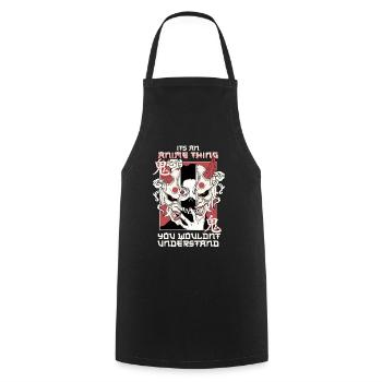 It's An Anime Thing You Wouldn't Understand - Cooking Apron - black - Front - AI Model Male 185 dark (185cm)