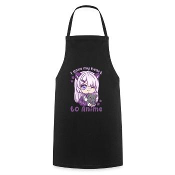 I Gave My Heart To Anime I Manga Kawaii Otaku - Kochschürze - Schwarz - Vorne - AI Model Male 185 dark (185cm)
