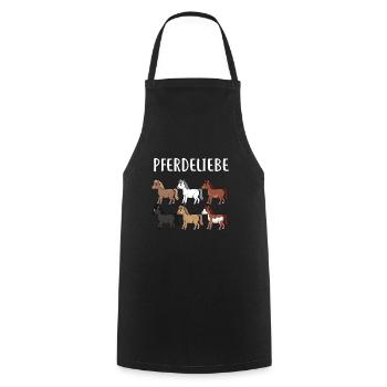 HORSESPACKPFERDELIEBE - Kochschürze - Schwarz - Vorne - AI Model Male 185 dark (185cm)