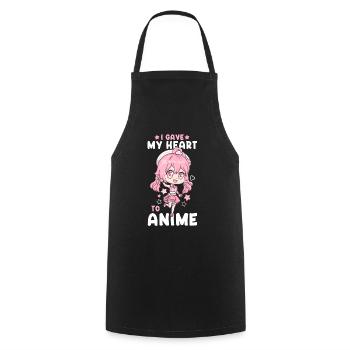 I Gave My Heart To Anime I Manga Kawaii Otaku - Kochschürze - Schwarz - Vorne - AI Model Male 185 dark (185cm)