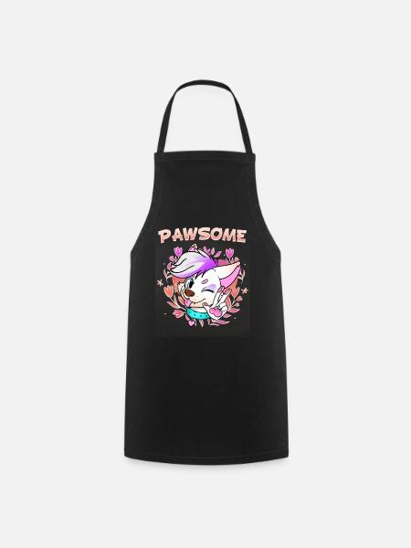 Pawsome I Furry Fandom Cospaly - Kochschürze - Schwarz