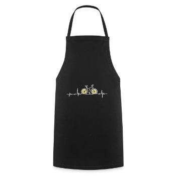Impulsion de rythme cardiaque du vélo électrique - Tablier de cuisine - noir - Devant - AI Model Male 185 dark (185cm)