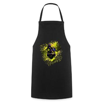 Gaz mask yellow - Tablier de cuisine - noir - Devant - AI Model Male 185 dark (185cm)