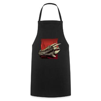 Drache Mythische Fantasie Kreatur Feuer - Kochschürze - Schwarz - Vorne - AI Model Male 185 dark (185cm)